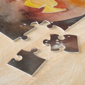 ハロウィーンベンガル猫カボチャ怖 ジグソーパズル (側面)