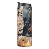 ハロウィーンベンガル猫カボチャ怖 タンブラー (回転右)
