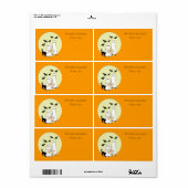 ハロウィーンベーキングまたはドリンクのミックスラベルは非常に良い ラベル (フルシート)