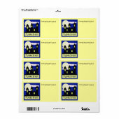 ハロウィーンベーキングまたはドリンクのミックスラベ幽霊のよく出るルハウス ラベル (フルシート)