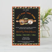 ハロウィーンベーキングクッキーパーティの招待状 招待状 (スタンド正面)