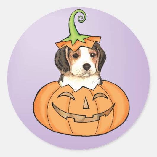 ハロウィーンベーグル ラウンドシール (正面)