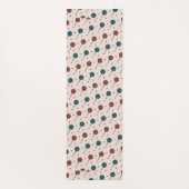 ハロウィーンベージュ赤パタミニマルーン ヨガマット (裏面)