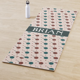 ハロウィーンベージュ赤パタミニマルーン ヨガマット