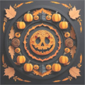 ハロウィーンペーパーカートマンダラ シール (正面)