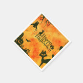 ハロウィーンペーパーナプキンキャッツこうもりフクロウ スタンダードカクテルナプキン (角)