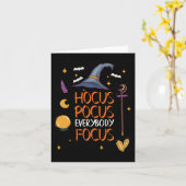 ハロウィーンホクスポッカスエベイルフォーカスおもしろい先生 カード (黄色い花)