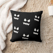 ハロウィーンホラーカボチャ幽霊顔 クッション (ブランケット)