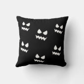 ハロウィーンホラーカボチャ幽霊顔 クッション (裏面)