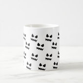 ハロウィーンホラーカボチャ幽霊顔 コーヒーマグカップ (中央)
