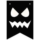 ハロウィーンホラーカボチャ幽霊顔 バンティングフラッグ (第3の旗)