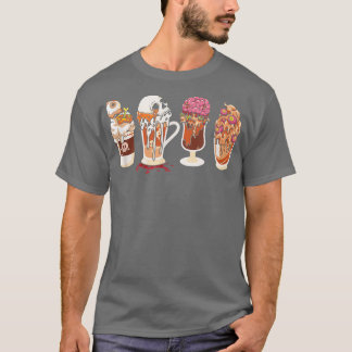 ハロウィーンホラーコーヒースウェットシャツハロウィーングラフ Tシャツ