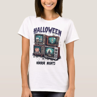 ハロウィーンホラーナイトヴィンテージTV Tシャツ