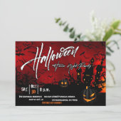 ハロウィーンホラーニグースパーティの招待状 招待状 (スタンド正面)