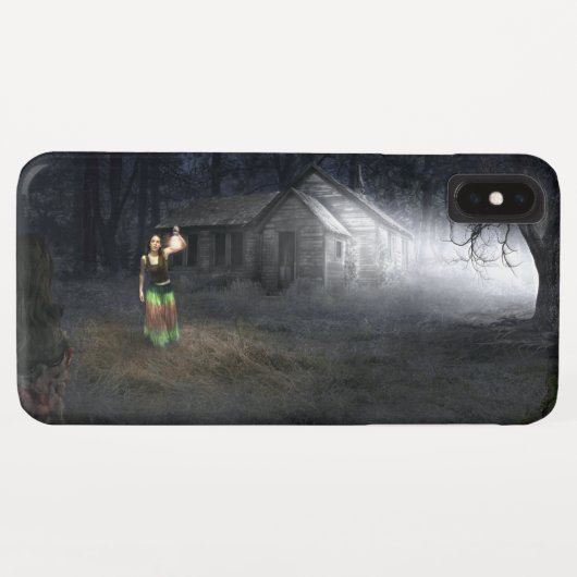 ハロウィーンホラーハウス Case-Mate iPhoneケース (裏面(横))