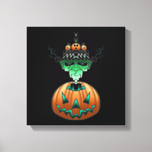 ハロウィーンホラーパンクゾンビ キャンバスプリント