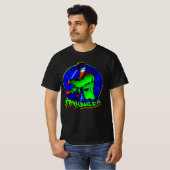 ハロウィーンホラーマスクゾンビ殺人犯スラッシャーT-Sh Tシャツ (正面フル)