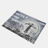 ハロウィーンホラー不気味なかかし姿 ドアマット (アングル)