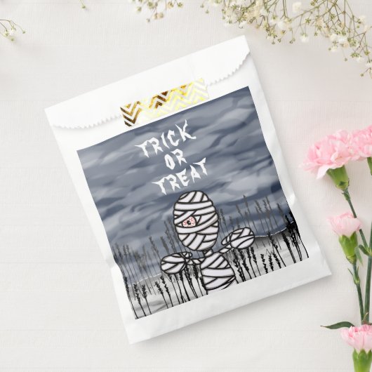 ハロウィーンホラー不気味なミイラのトリックまたはトリートバッグ フェイバーバッグ (封をした状態)