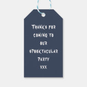 ハロウィーンホラー不気味なミイラのトリックまたは治療 ギフトタグ (裏面)