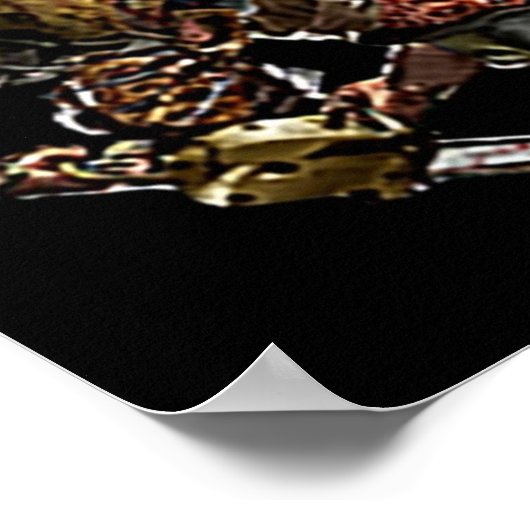 ハロウィーンホラー映画のギフトをゾッと鳴らす ポスター (角)