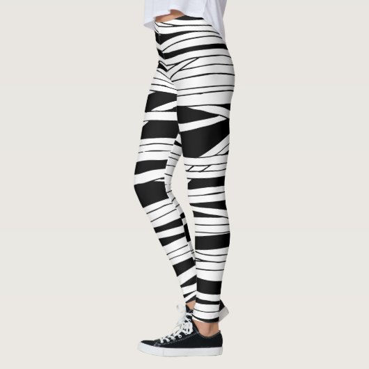 ハロウィーンホラー映画ミイラの包帯 レギンス (左)