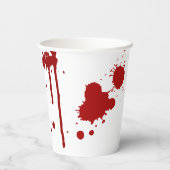 ハロウィーンホラー映画血版画 紙コップ (裏面)