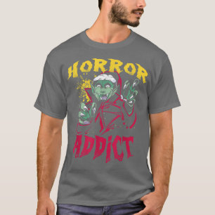 ハロウィーンホラー物語怖い映画Addict Vampi Tシャツ