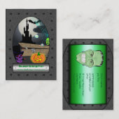 ハロウィーンホラー用品 – Ghostly Ghoulishギア 名刺 (正面/裏面)