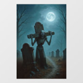 ハロウィーンホラー窓にしがみつく ウィンドウサイン (シート)