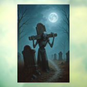 ハロウィーンホラー窓にしがみつく ウィンドウサイン (シート3)