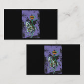 ハロウィーンホラー骨格カウボーイライディングホースホール 名刺 (正面/裏面)