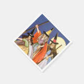 ハロウィーンホリデーウィッチパーティーナプキンス スタンダードカクテルナプキン (角)