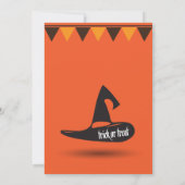 ハロウィーンホリデーパーティーシンボル サンキューカード (裏面)