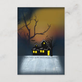 ハロウィーンホリデーパーティー招待状 エンクロージャーカード (裏面)