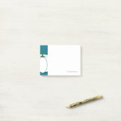 ハロウィーンホワイトパンプキンデザインイラストレーション ポストイット (デスク上)