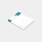 ハロウィーンホワイトパンプキンデザインイラストレーション ポストイット (アングル)