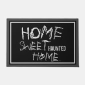 ハロウィーンホームスウィート幽霊のよく出るホームクリーミー ドアマット (正面)