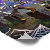 ハロウィーンホームダウンスローダウン、スケルトンの対決 ポスター (角)