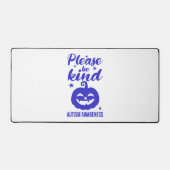 ハロウィーンボディビルダージムフィットネス-幽霊トレーニング デスクマット (正面)