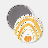 ハロウィーンボホーレインボー&パンプキンパターン マグネット (正面/裏面)