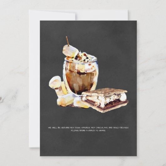 ハロウィーンボンファイアパーティー 招待状 (裏面)