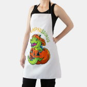 ハロウィーンボーイズ男性カボカザウルス恐竜カボチャF エプロン (インサイチュ)
