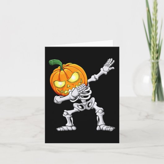 ハロウィーンボーイズSkeleton怖いカボチャージャック カード (正面)