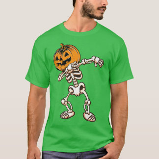 ハロウィーンボーイズSkeleton怖いカボチャージャック Tシャツ