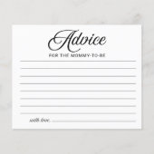 ハロウィーンボーイ赤ちゃんシャワーアドバイスカード (正面)