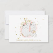 ハロウィーンボーイ赤ちゃんシャワーアドバイスカード 招待状 (裏面)