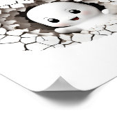 ハロウィーンボーイ赤ちゃんシャワー覗き幽霊好意サイン ポスター (角)