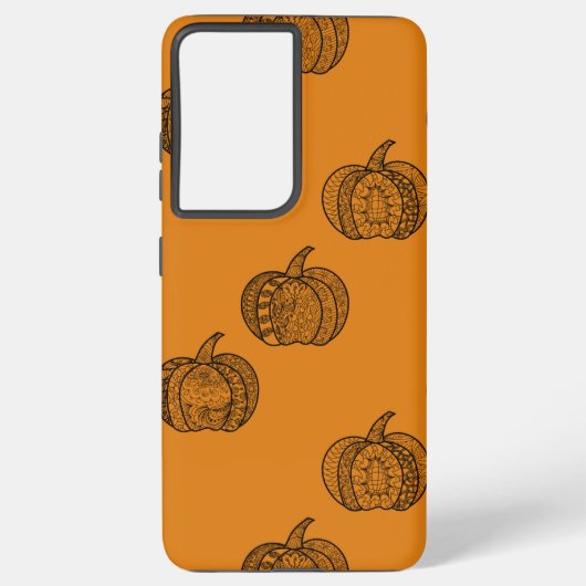 ハロウィーンボーホーゼンタン®パンプキン秋 SAMSUNG GALAXYケース (裏面)