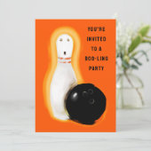 ハロウィーンボーリングパーティー 招待状 (スタンド正面)